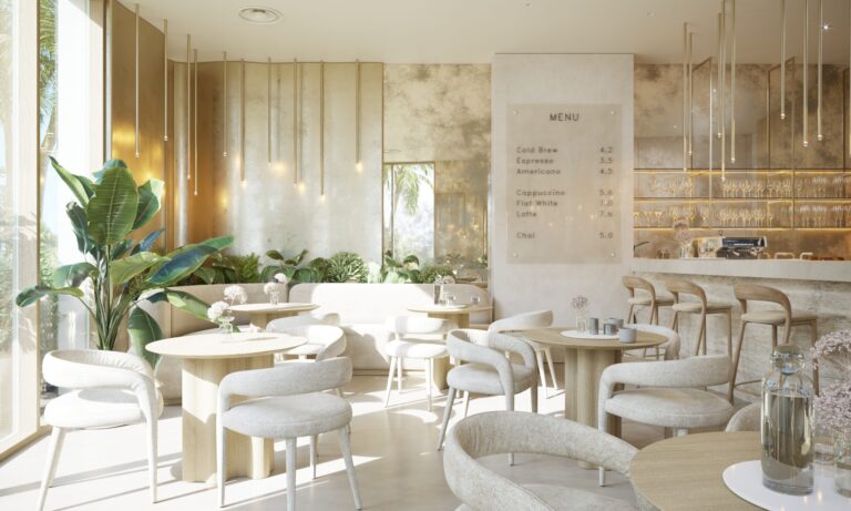 interior design Dubaj kaviaren