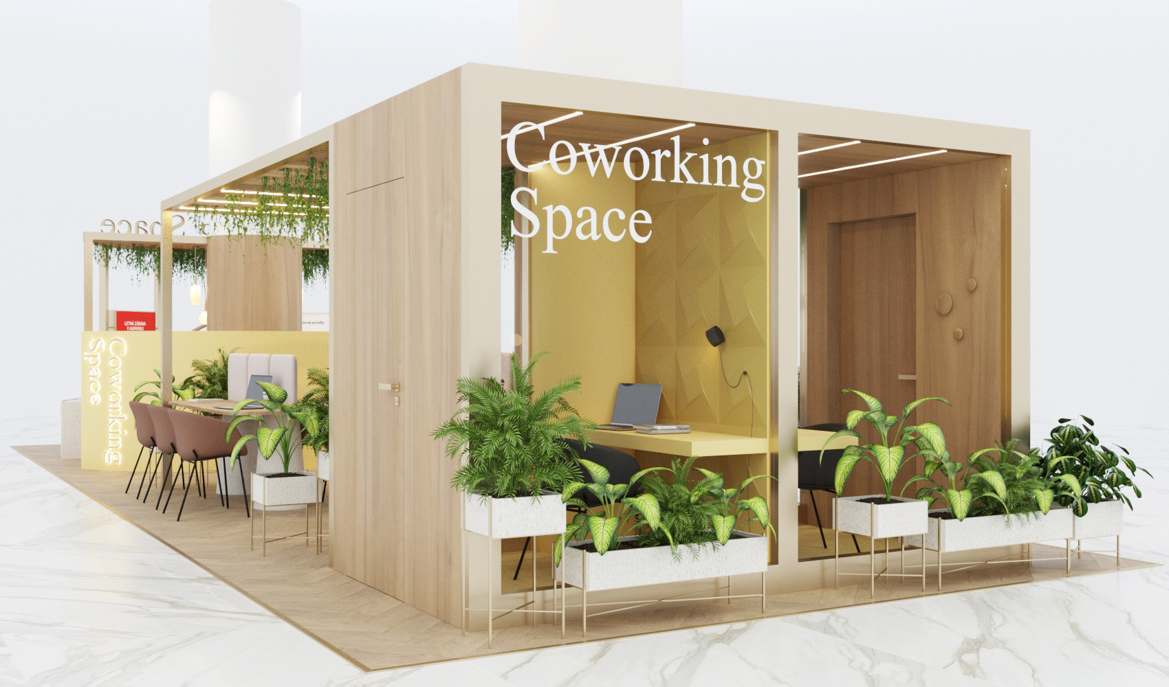 vizualizacie office, komercne projekty Archideal, dizajn interieru aupark