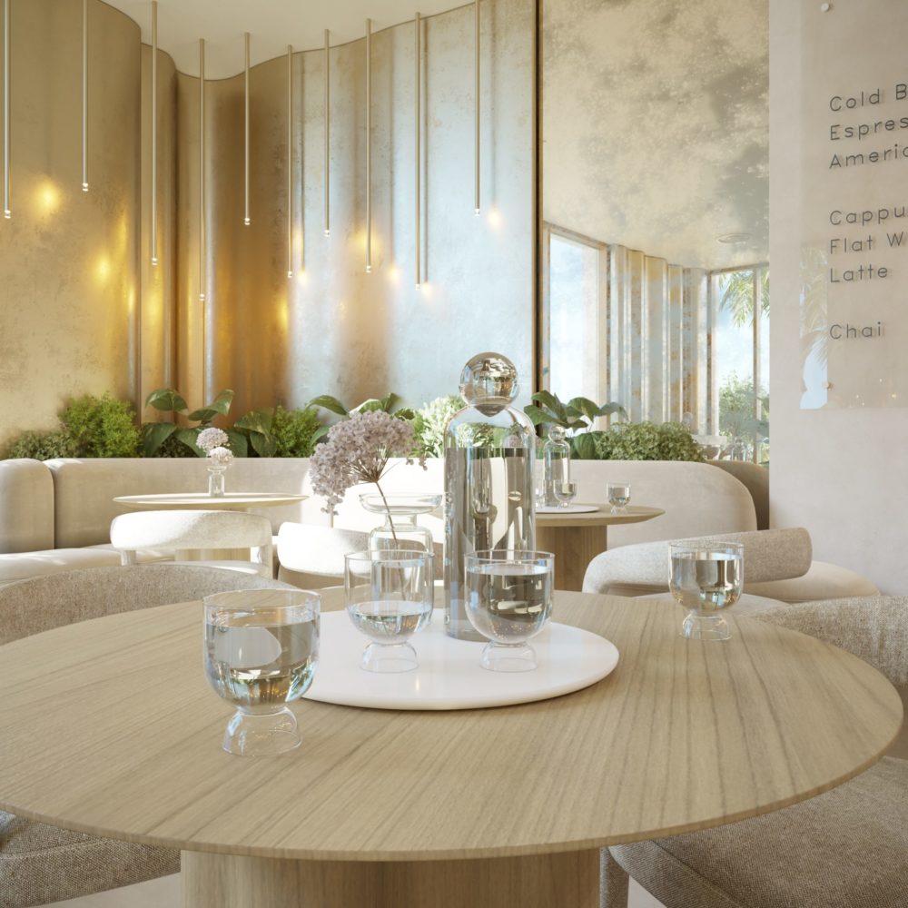návrh interiéru kaviarne, komerčné projekty Archideal
