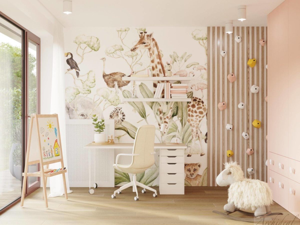 interiérový dizajn, kreatívna detská izba