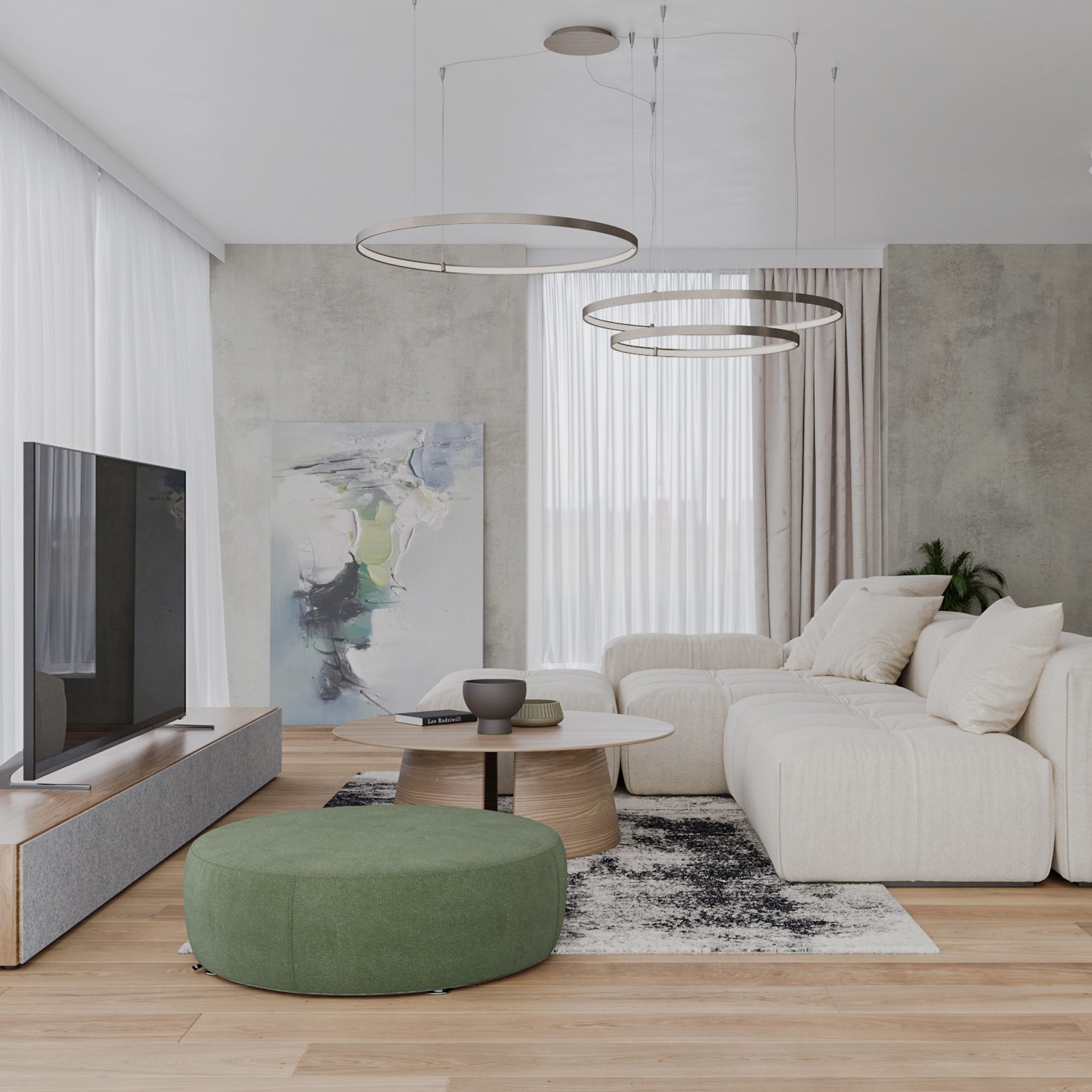 návrh obývačky, rodinný dom Nitra