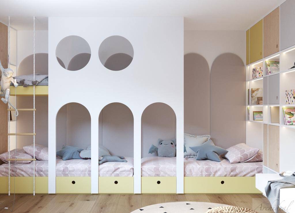 bytový dizajn detskej izby Archideal