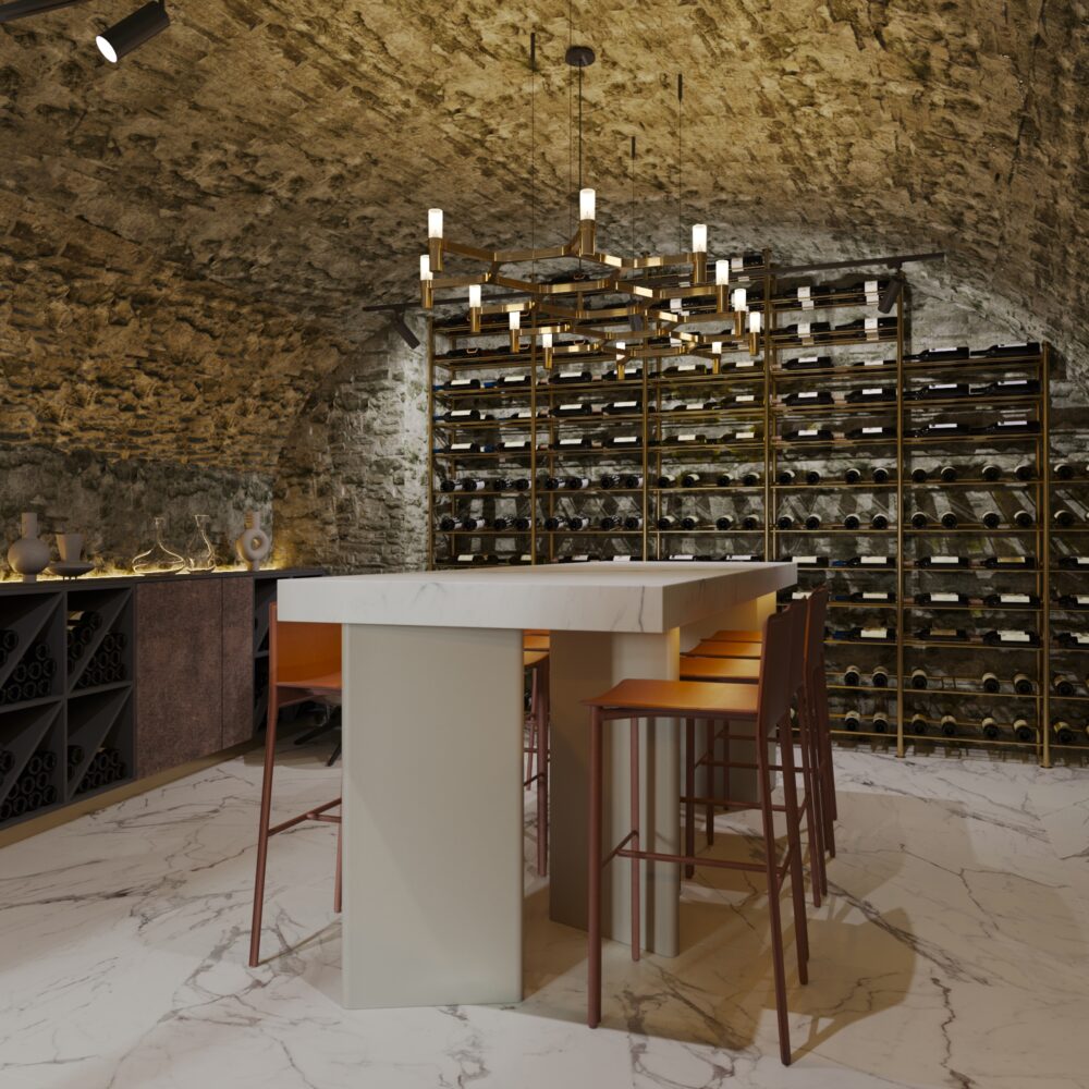 interiérový dizajn vinárne