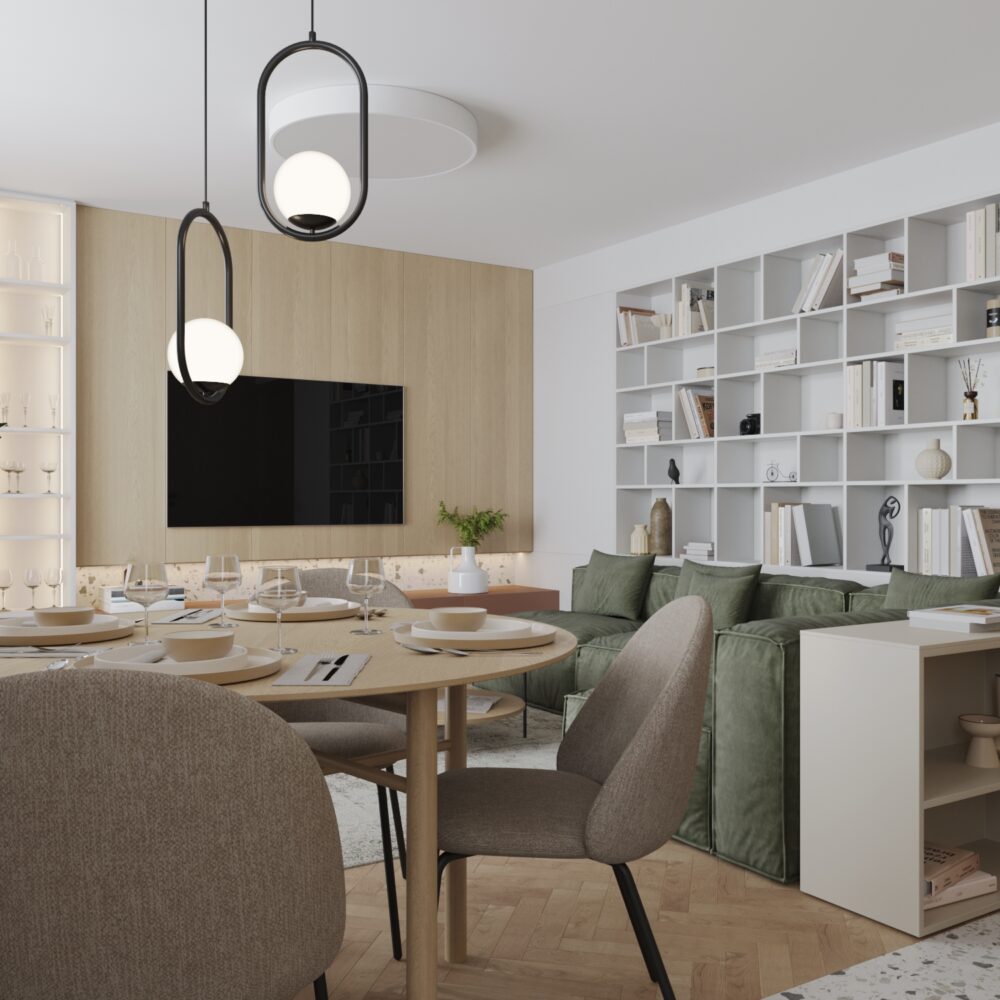 Interierovy dizajn kniznice